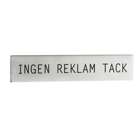 ingen reklam ingen reklam