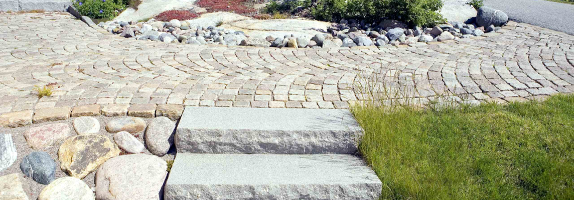 Stentrappa i slänt Stentrappa i slänt