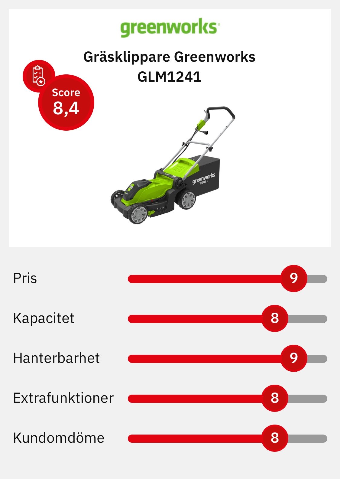 Bäst i test elgräsklippare Vi jämför två populära elgräsklippare