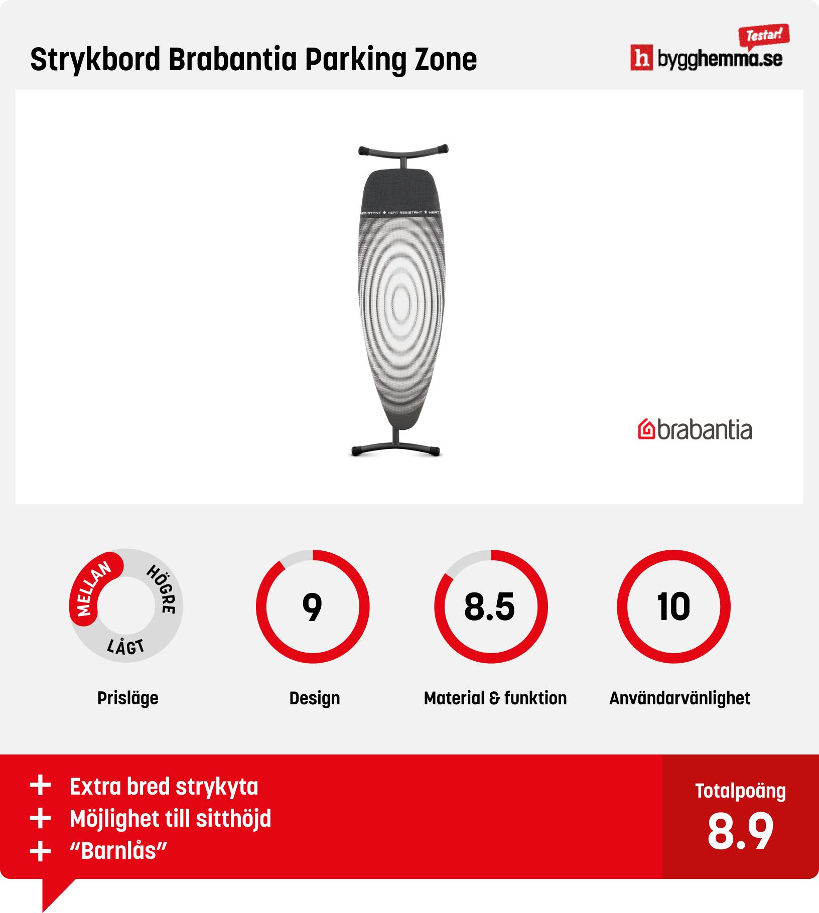 Strykbräda bäst i test - Strykbord Brabantia Parking Zone