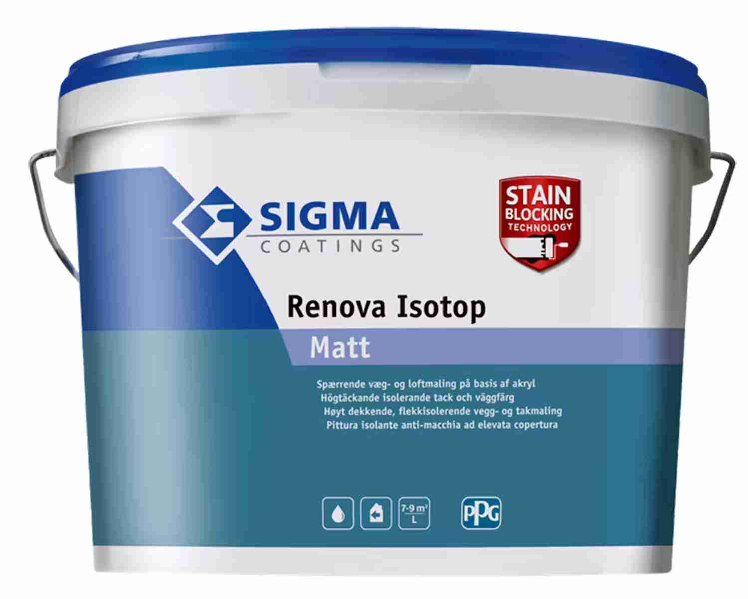 Bästa väggfärgen - Spärrfärg Tak/Vägg Sigma Coatings Renova Isotop