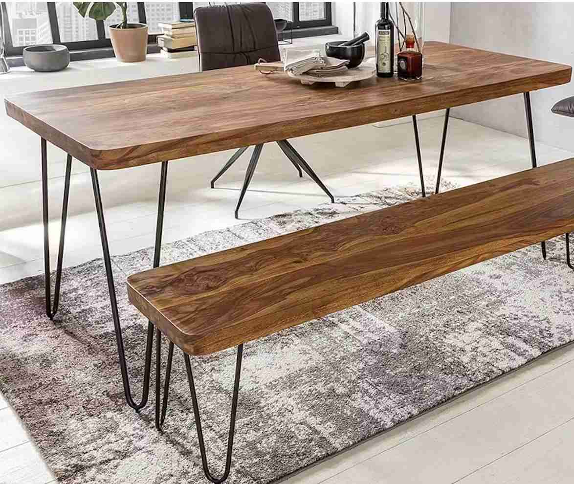 Rustikt matbord - Massivt trä