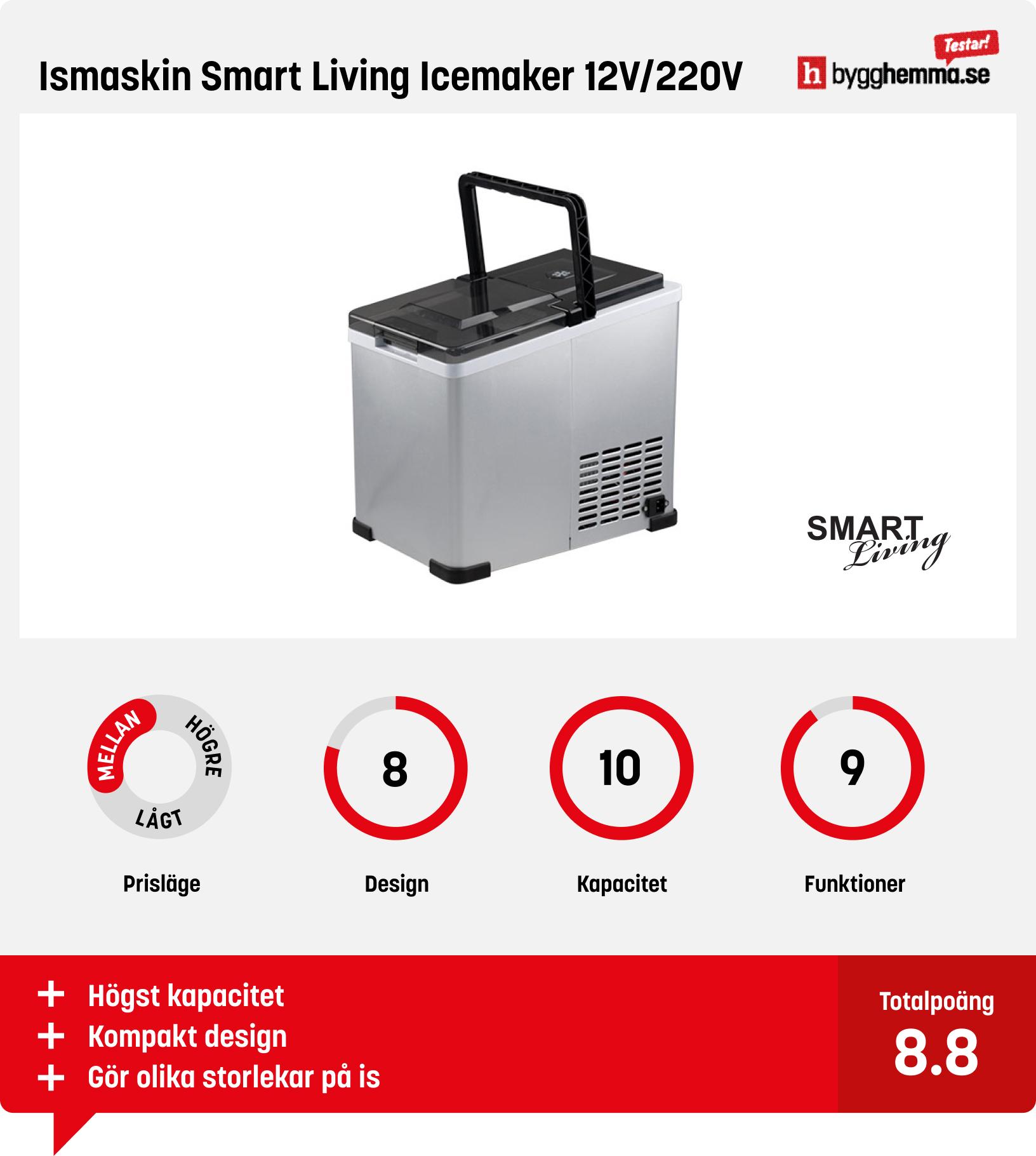 Ismaskin bäst i test - Ismaskin Smart Living Icemaker 12V/220V