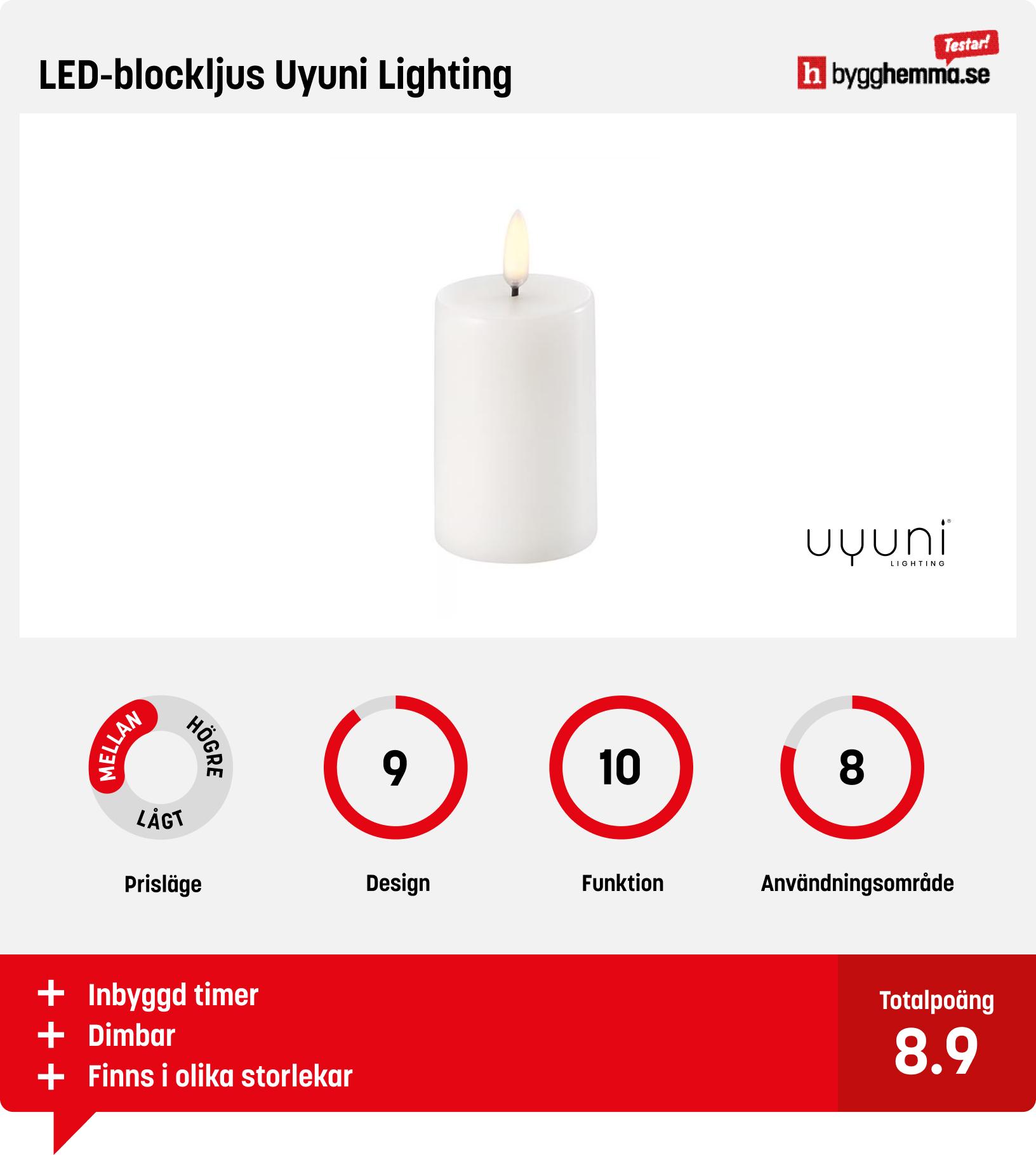 Blockljus LED bäst i test - LED-blockljus Uyuni Lighting