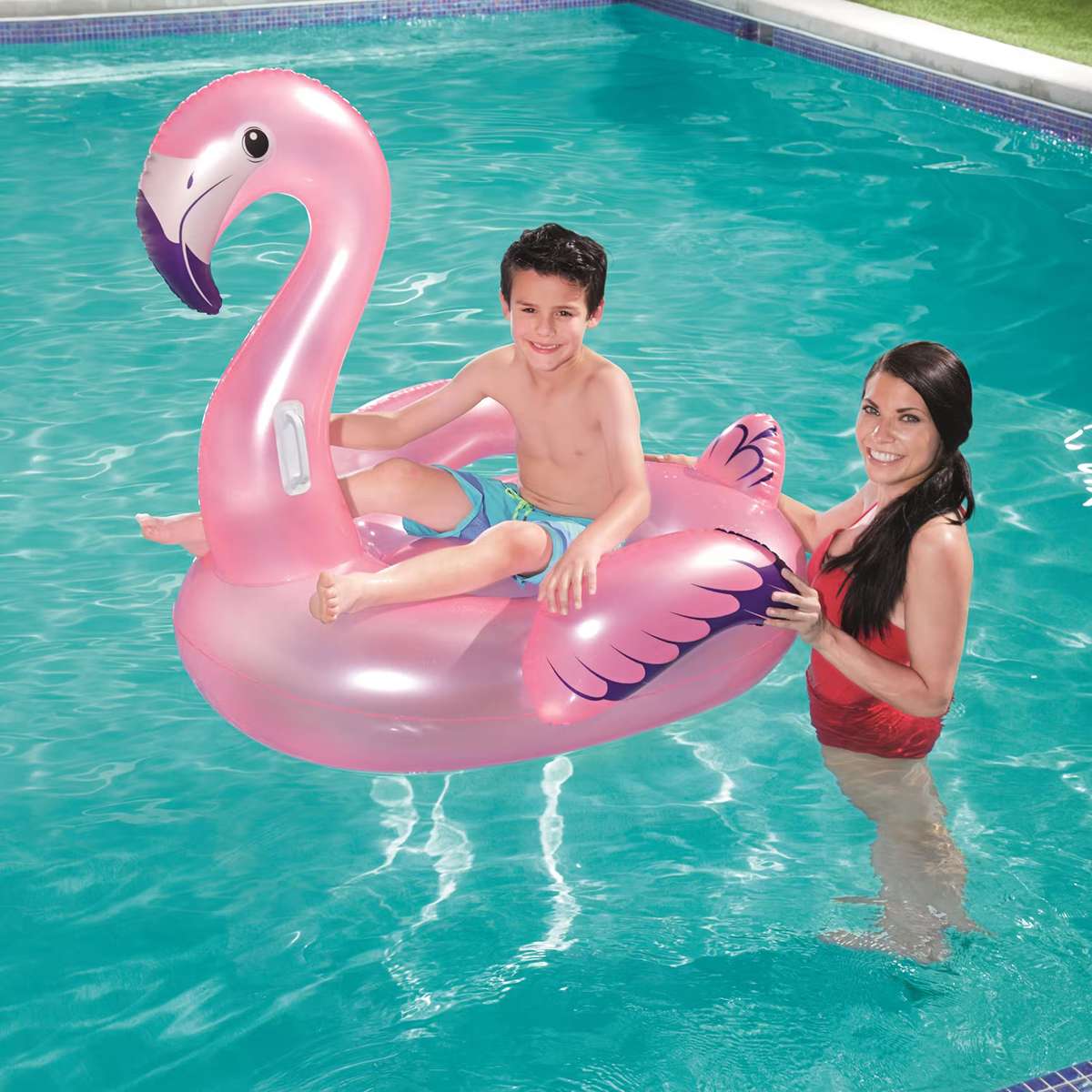 Pooleksaker - flytleksak-planet-pool-flamingo
