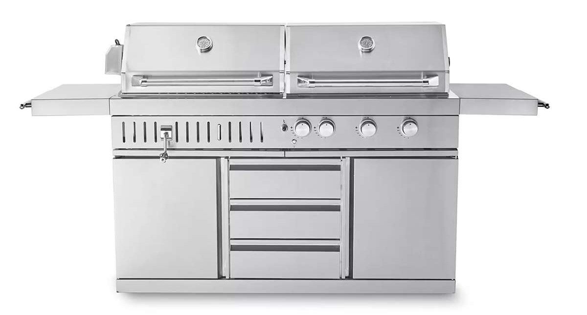 Bygga utekök - fristaende-gasol-och-kolgrill-myoutdoorkitchen-classic-line-stainless-304ss-med-3-brannare