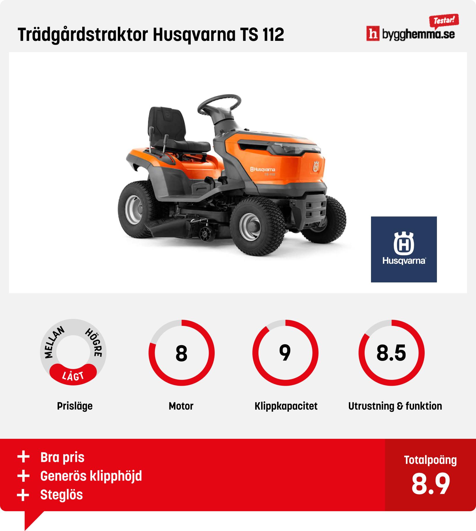 Trädgårdstraktor test