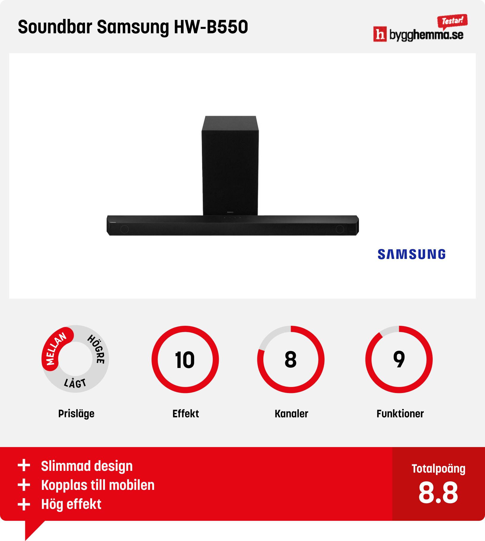 Soundbar bäst i test - oundbar Samsung HW-B550