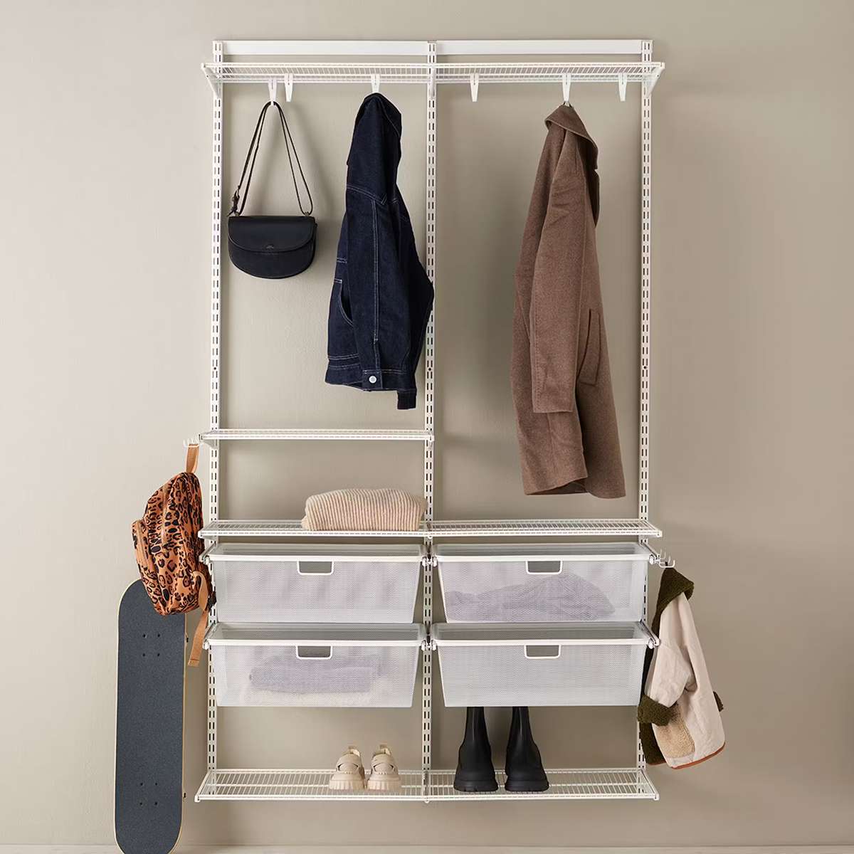 Smart hallförvaring - hallosning-elfa-ready-solution-classic-7