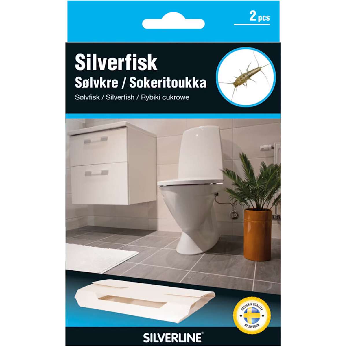 Silverfiskar sovrum - Silverfiskfälla