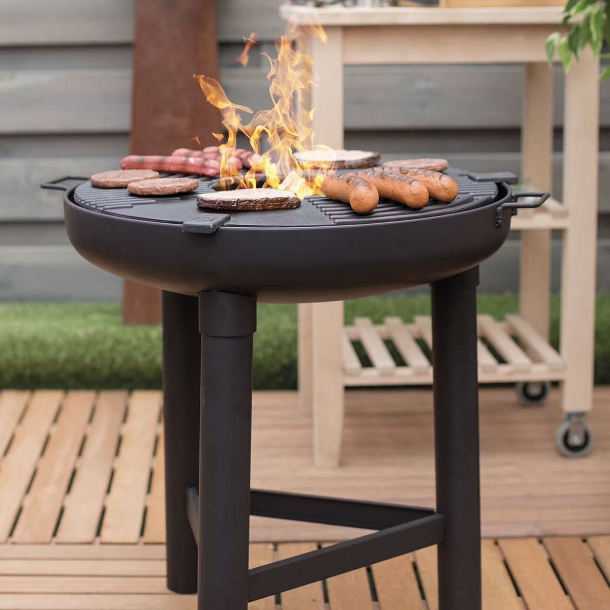 ELdfat utomhus - plancha-grill-redfire-bbq-svart-stal