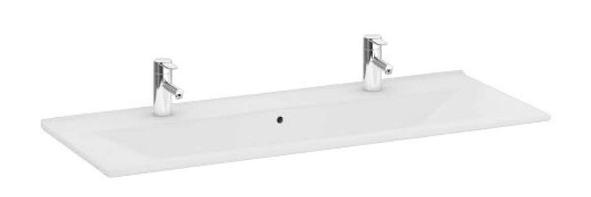 Stor tvättställ - dubbelhandfat - tvattstall-ifo-elegant-med-tva-kranhal