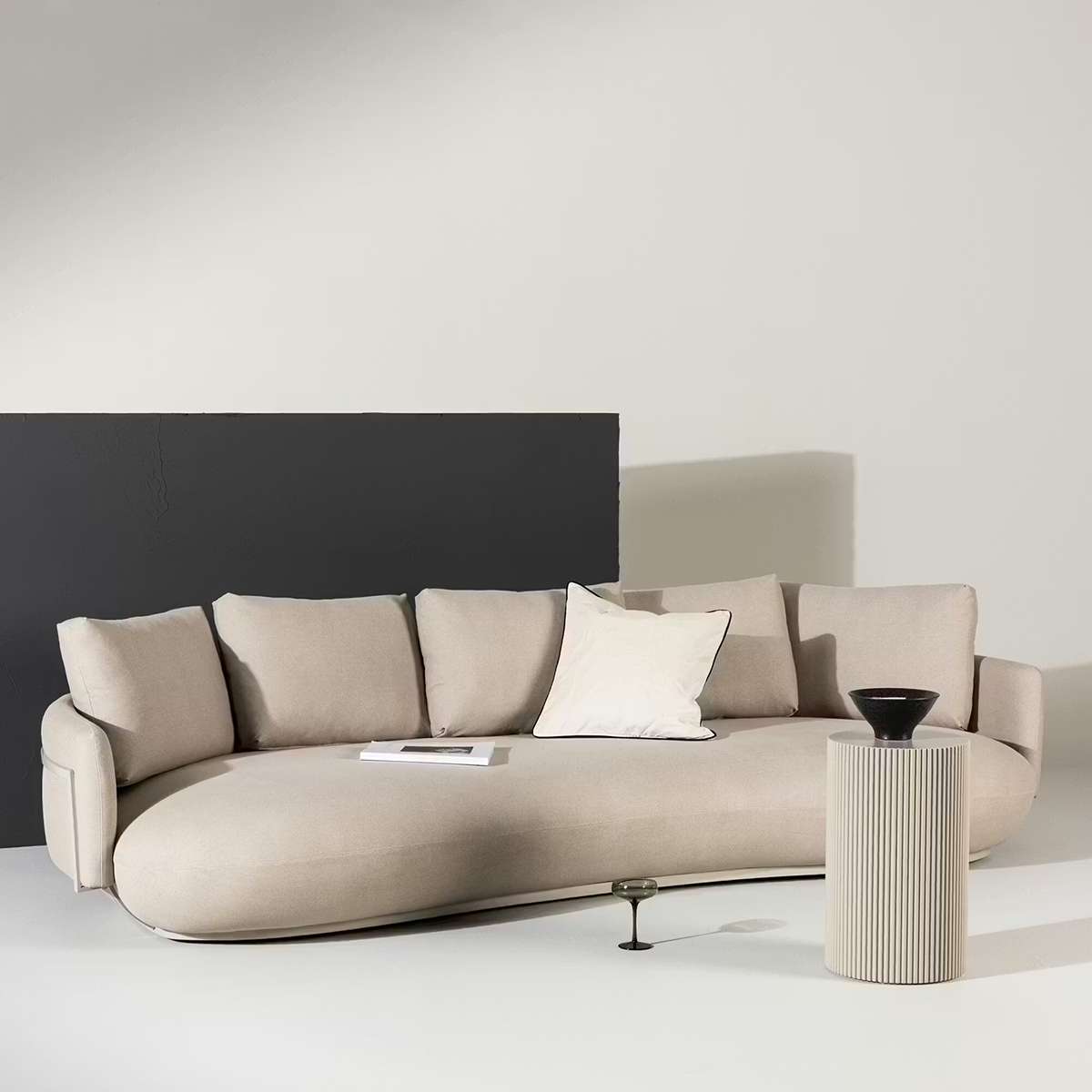 Bästa soffan - 4-sitssoffa Venture Home Stellar Beige i Tyg